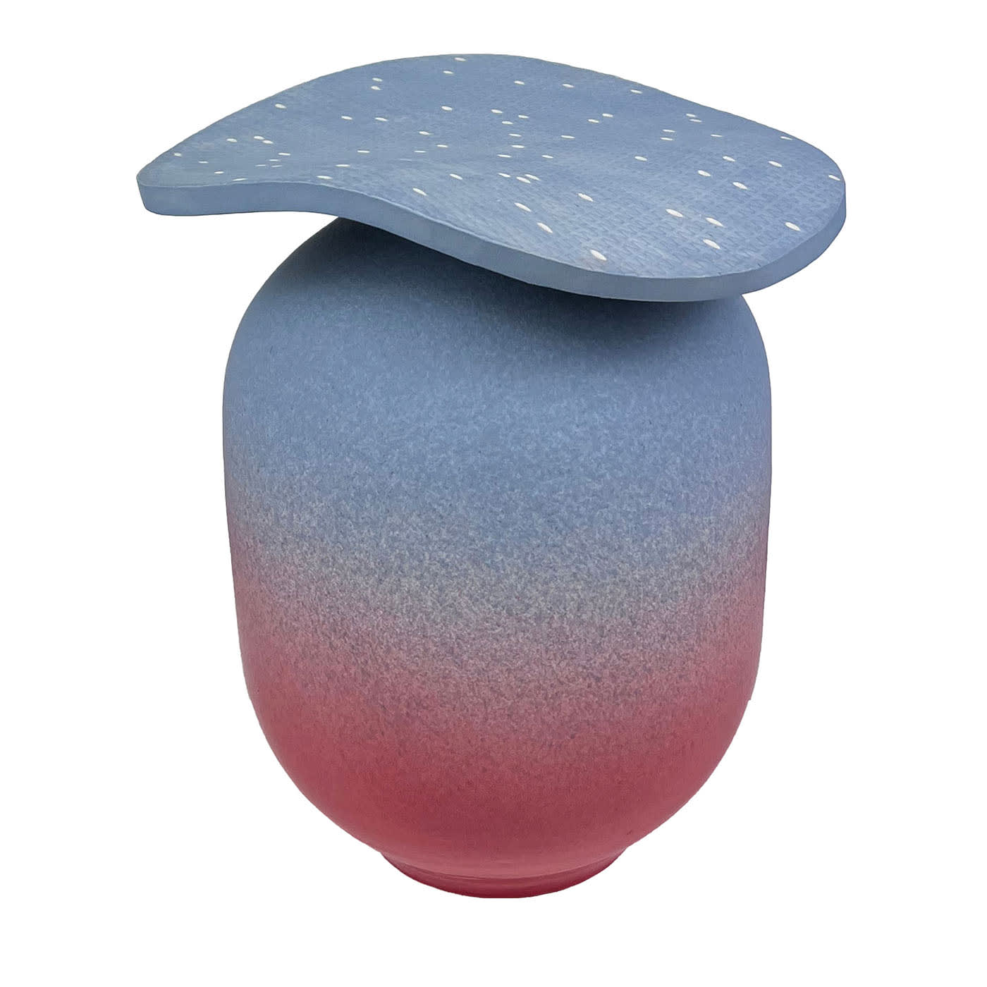 Informazioni sui cappelli Scultura decorativa in ceramica rossa e blu