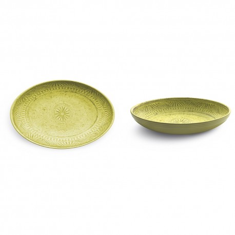 Insalatiera in melanina Touch Mel Mono giallo Emporio Zani cm 35