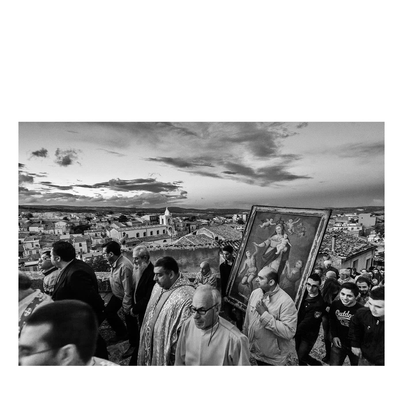 San Sebastiano a Cerami Stampa fotografica in bianco e nero