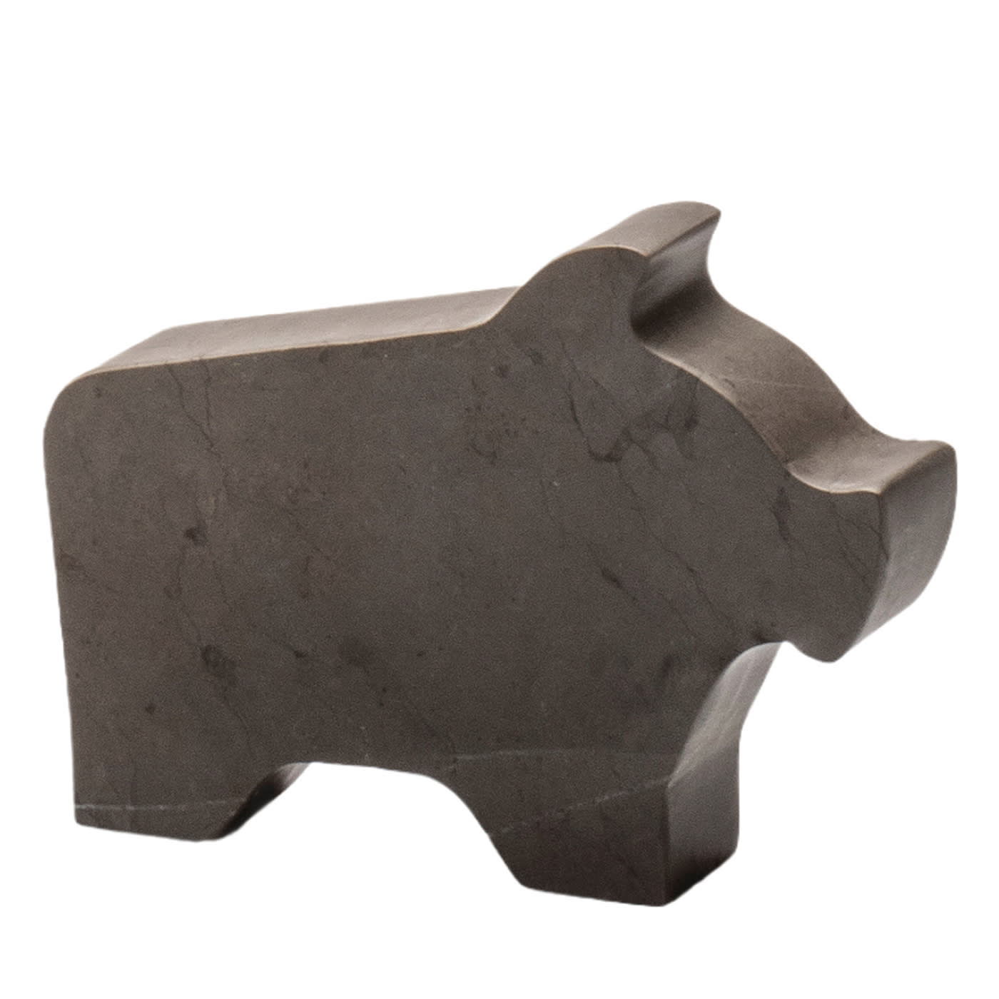 Statuetta grigia Maialino di Alessandra Grasso