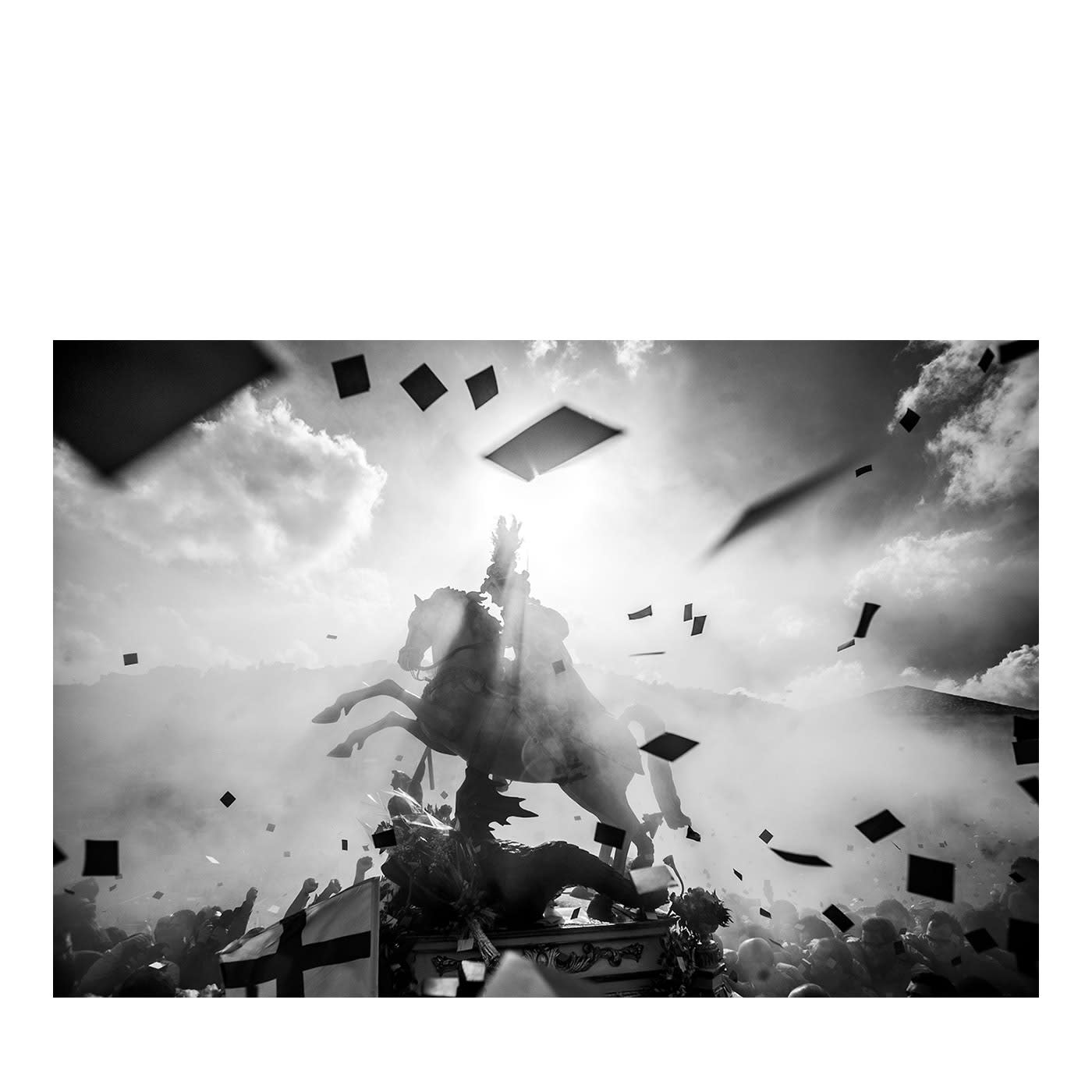 San Giorgio A Modica Stampa fotografica in bianco e nero