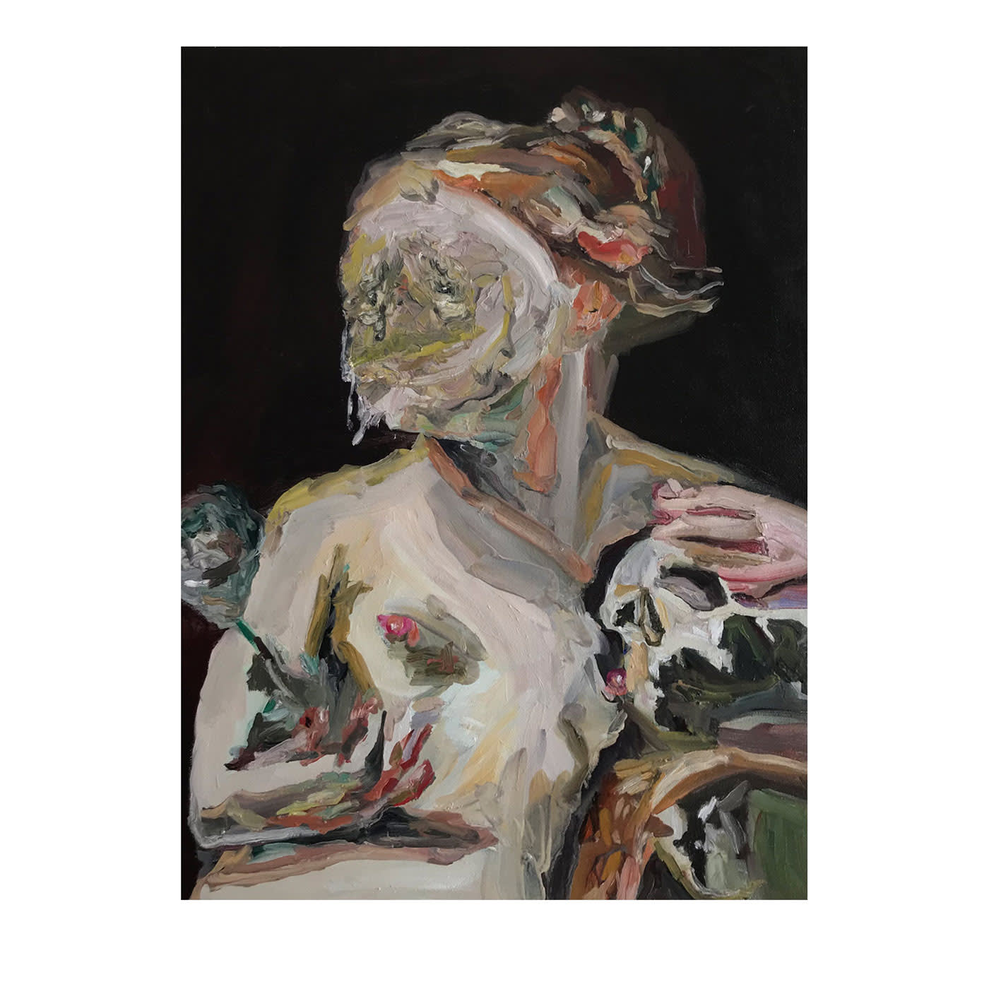 Senza titolo con Cagnacci Pittura ad olio