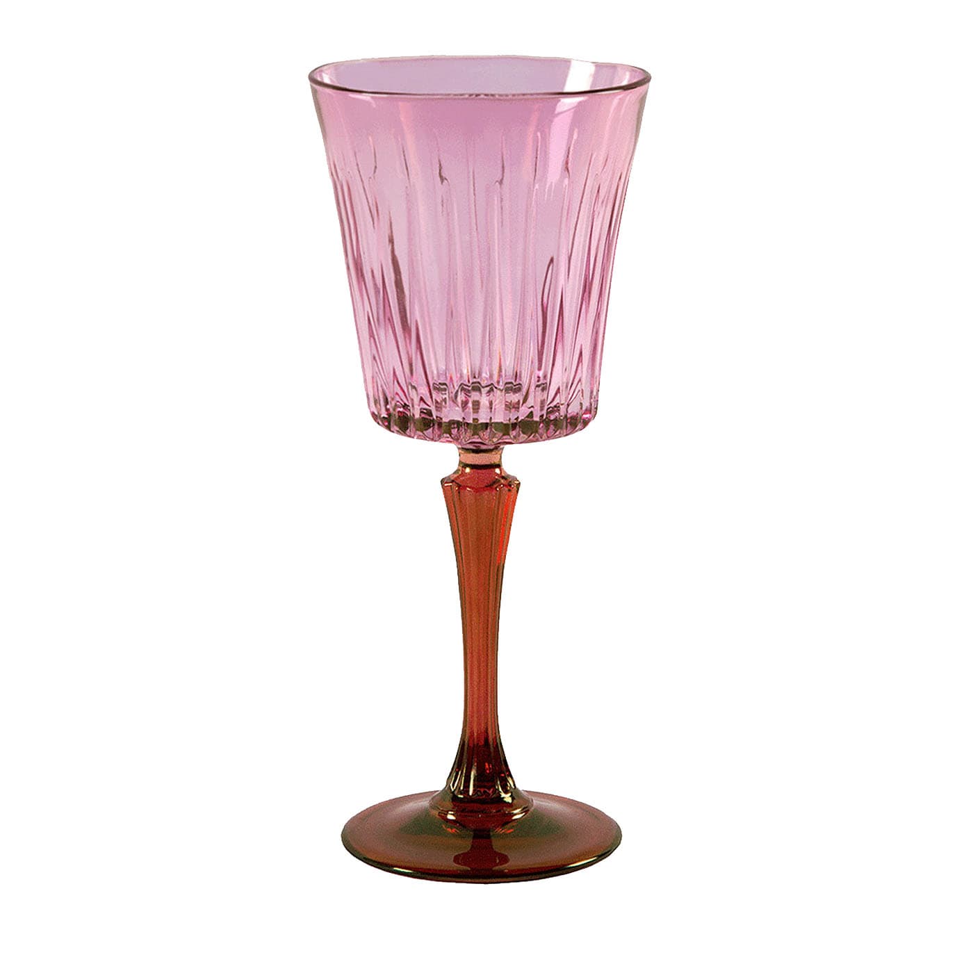 Set di 2 bicchieri da acqua rosa-arancio Domina