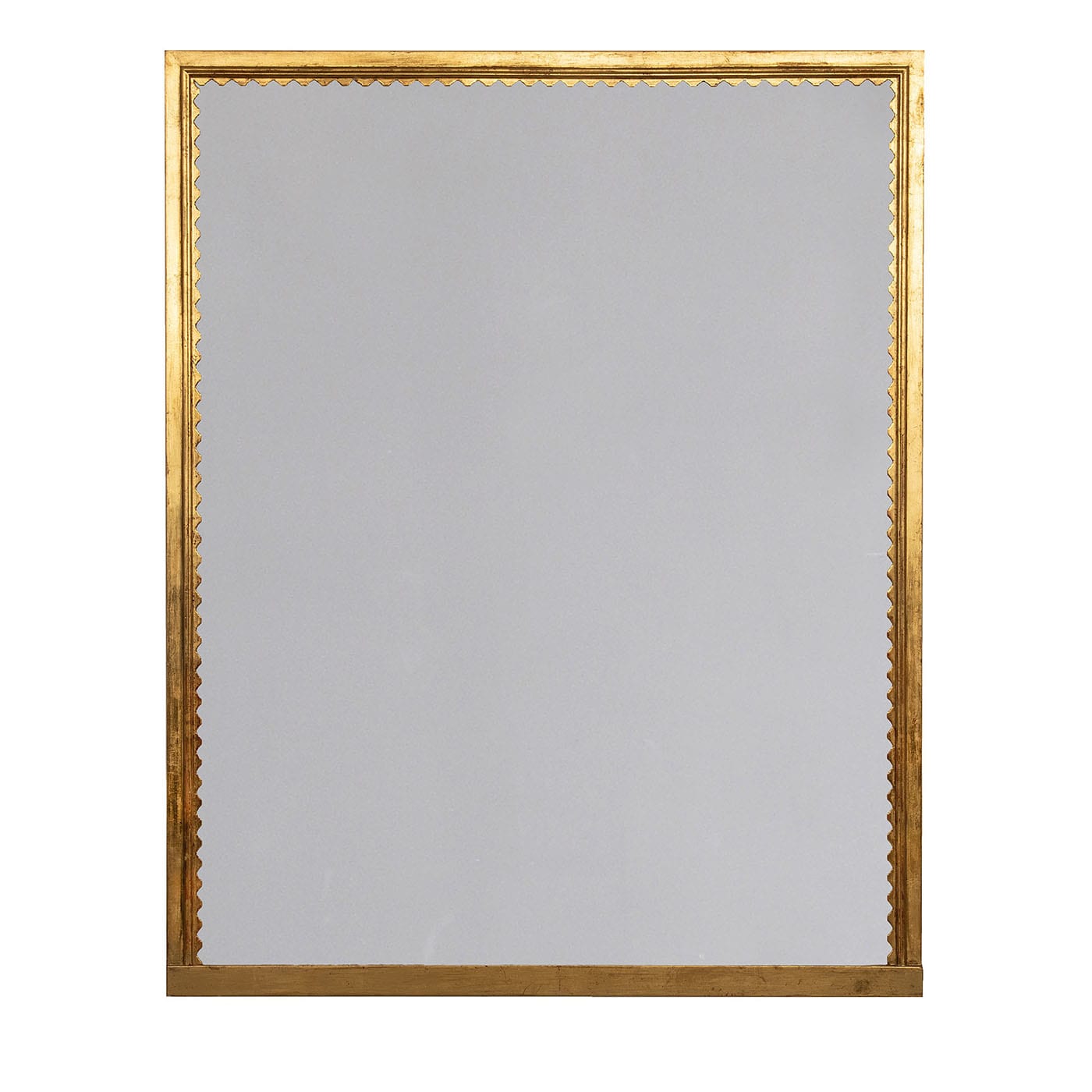 Specchio da Parete in Legno con Foglia d'Oro in Stile Geometrico Persia