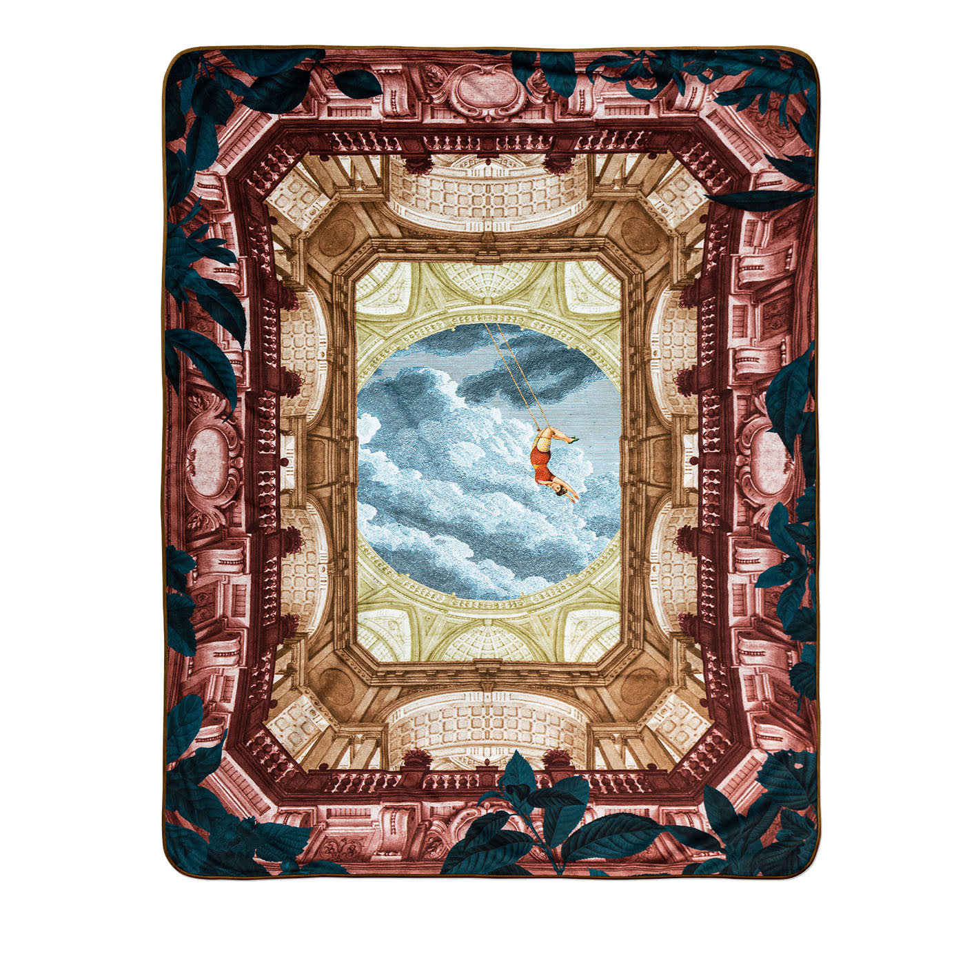 Plaid in velluto con acrobata e soffitto