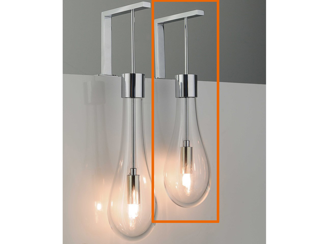 Lampada Goccia Led Vetro Soffiato Corto-17361