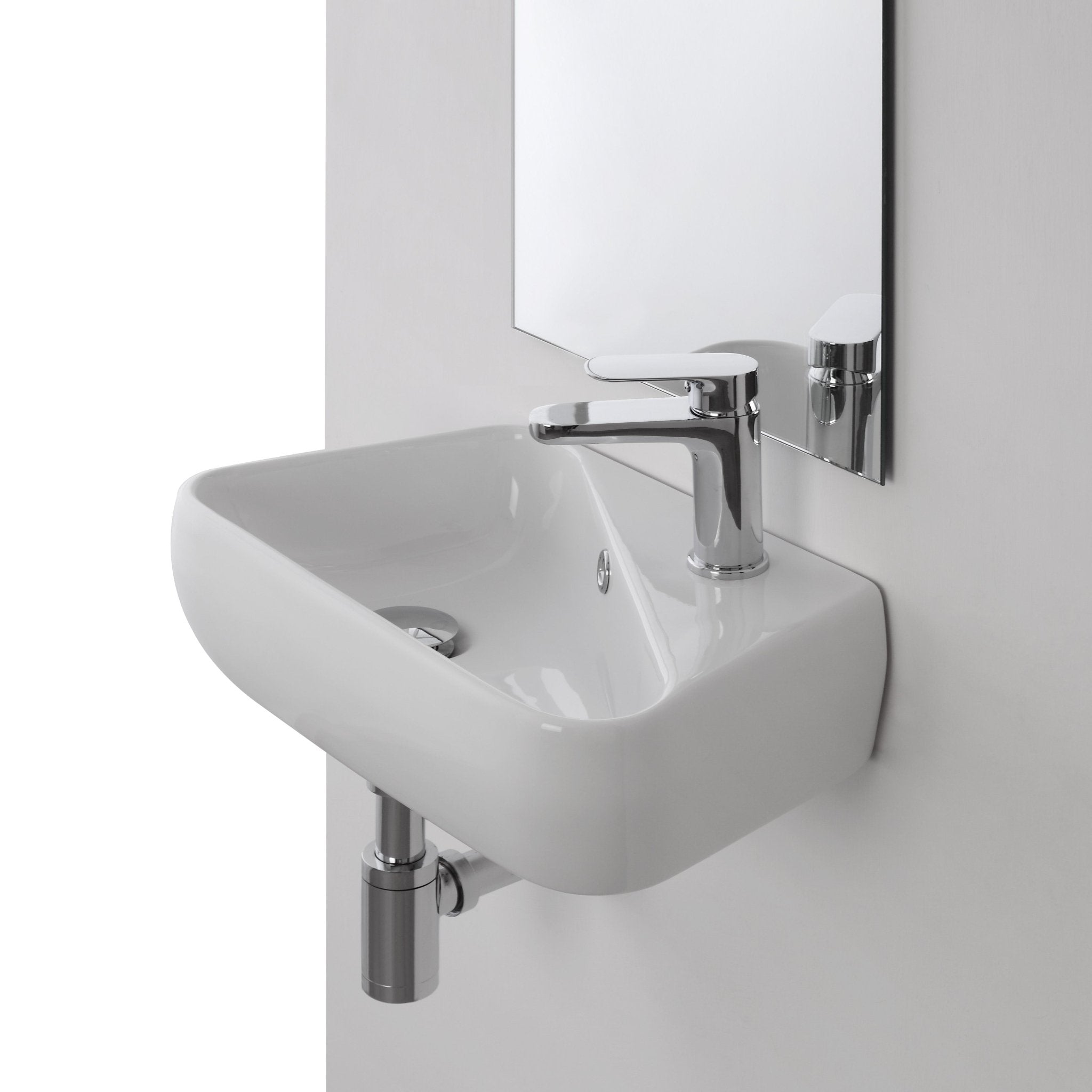 Lavabo Sospeso/D'Appoggio 35x27,5 Cm Bianco Lucido
