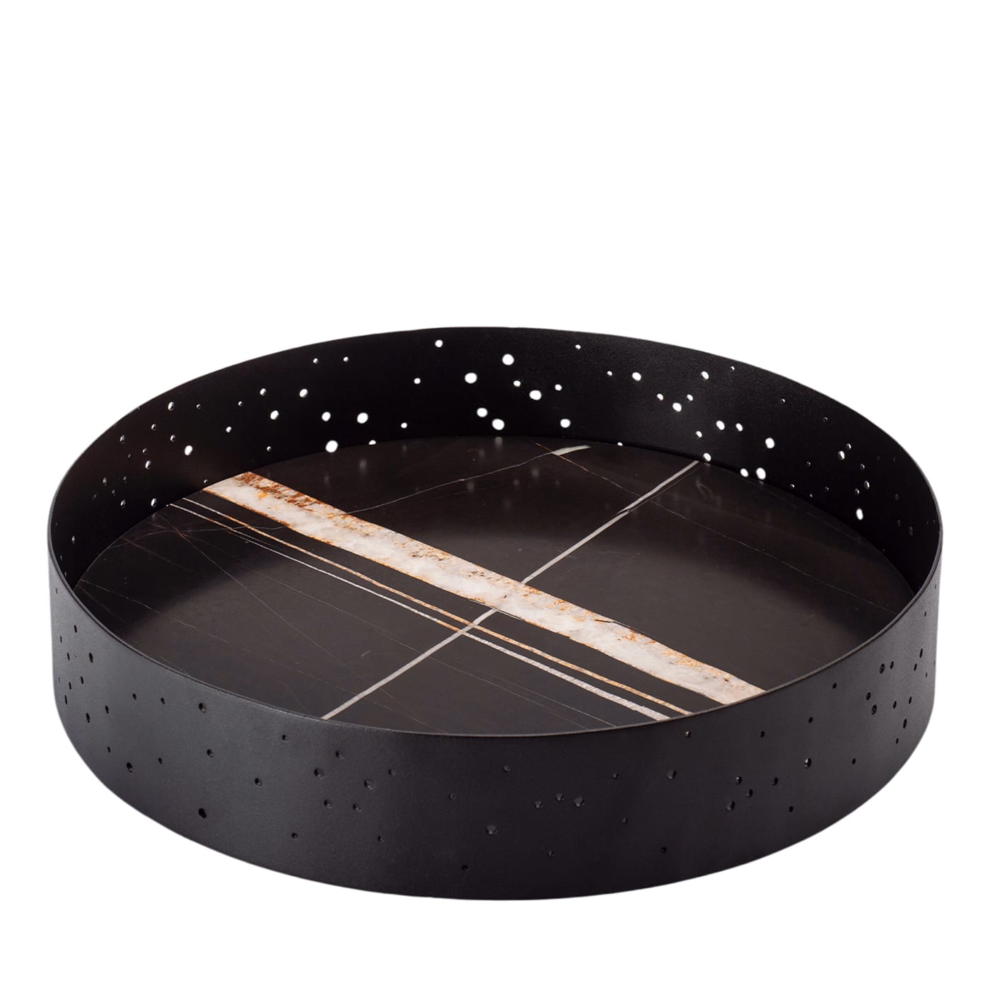 Vassoio rotondo Eclittica Sahara Noir