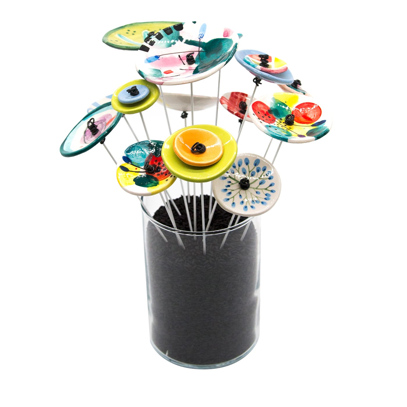 Bouquet Piccolo in Ceramica Policroma Carioca