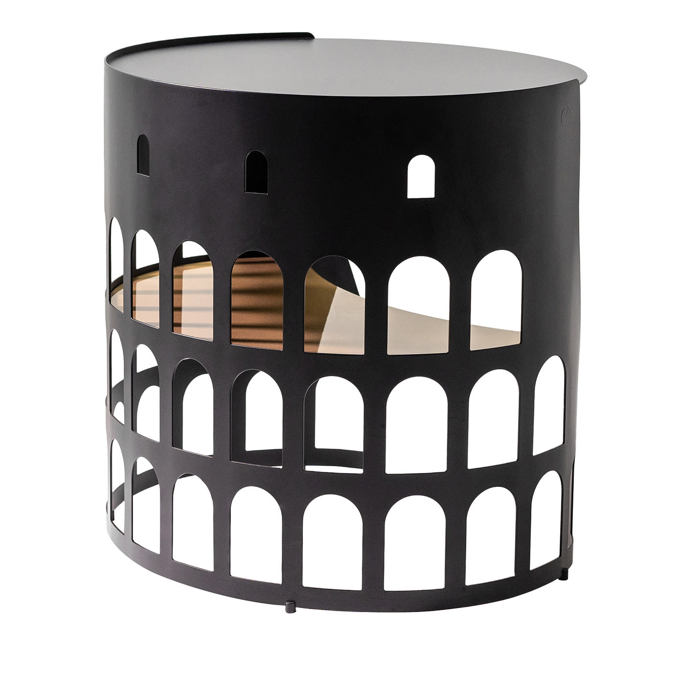 Tavolino Flavio nero e oro