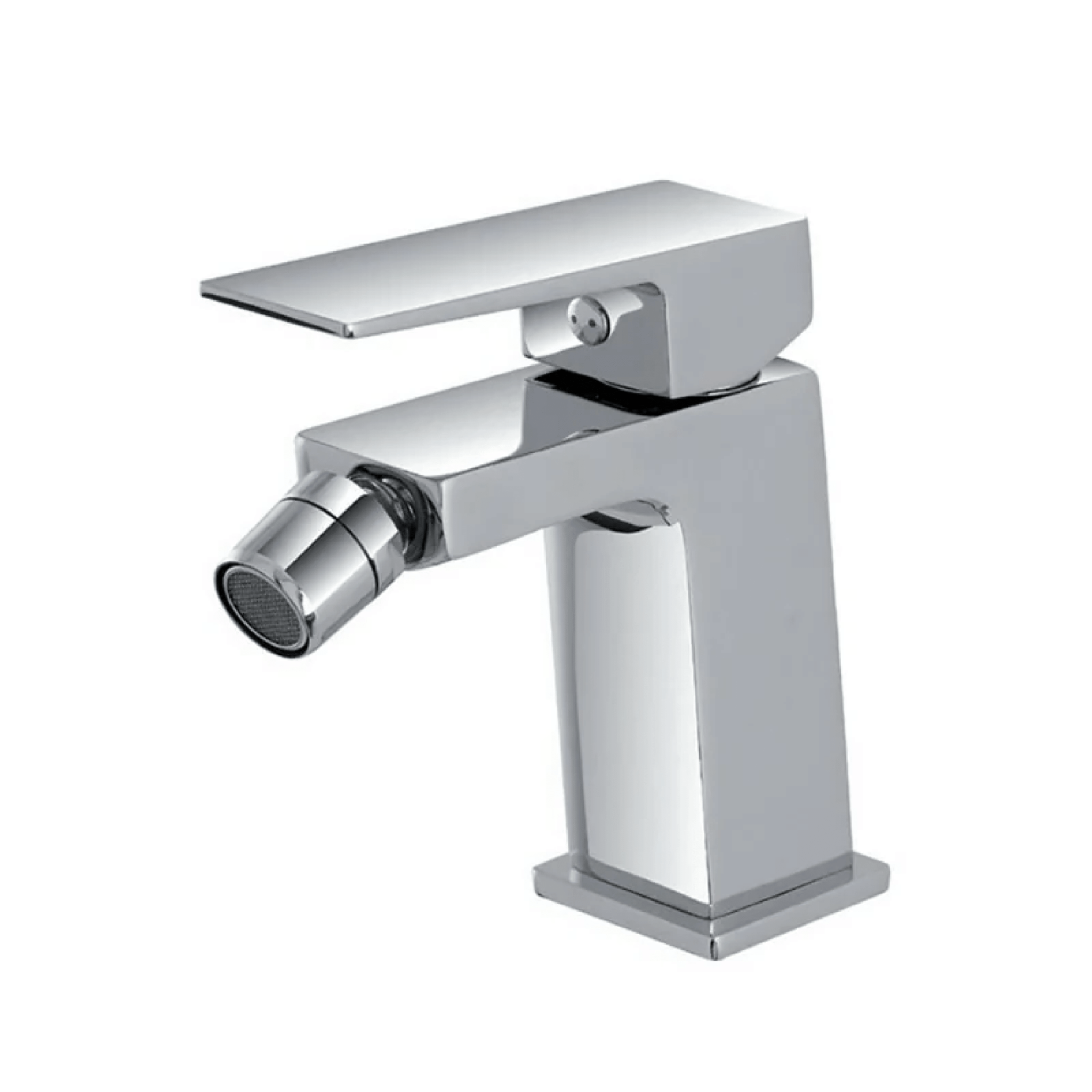 Miscelatore Bidet Monoforo Con Scarico Feridras "Quatra" Cromo Lucido