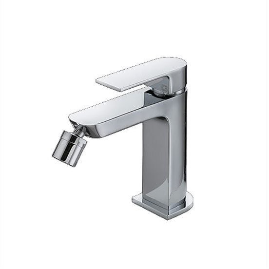 Miscelatore bidet cromato con salterello stile moderno - Teo, Geda