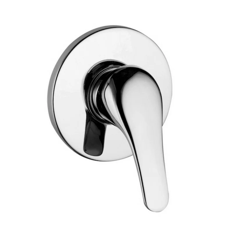 Miscelatore doccia ad incasso in ottone cromo monocomando di Rubinetterie Mariani Linea Astro