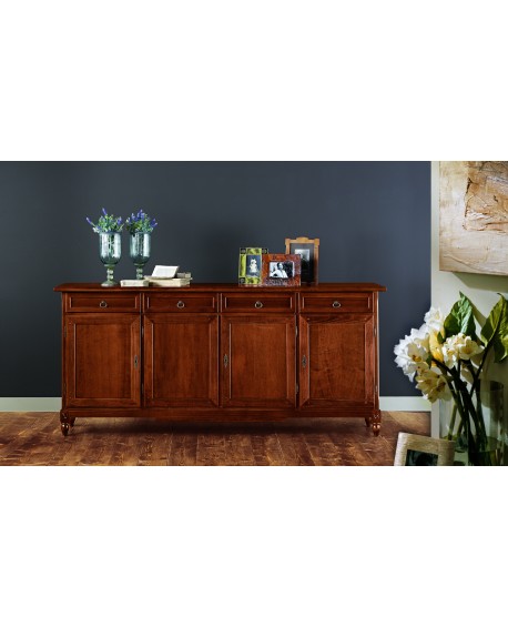 CREDENZA 4 ANTE 4 CASSETTI ARTE POVERA