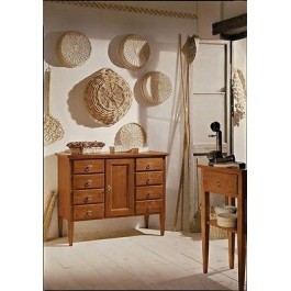 MOBILE CREDENZA 8 CASSETTI LEGNO MASSELLO