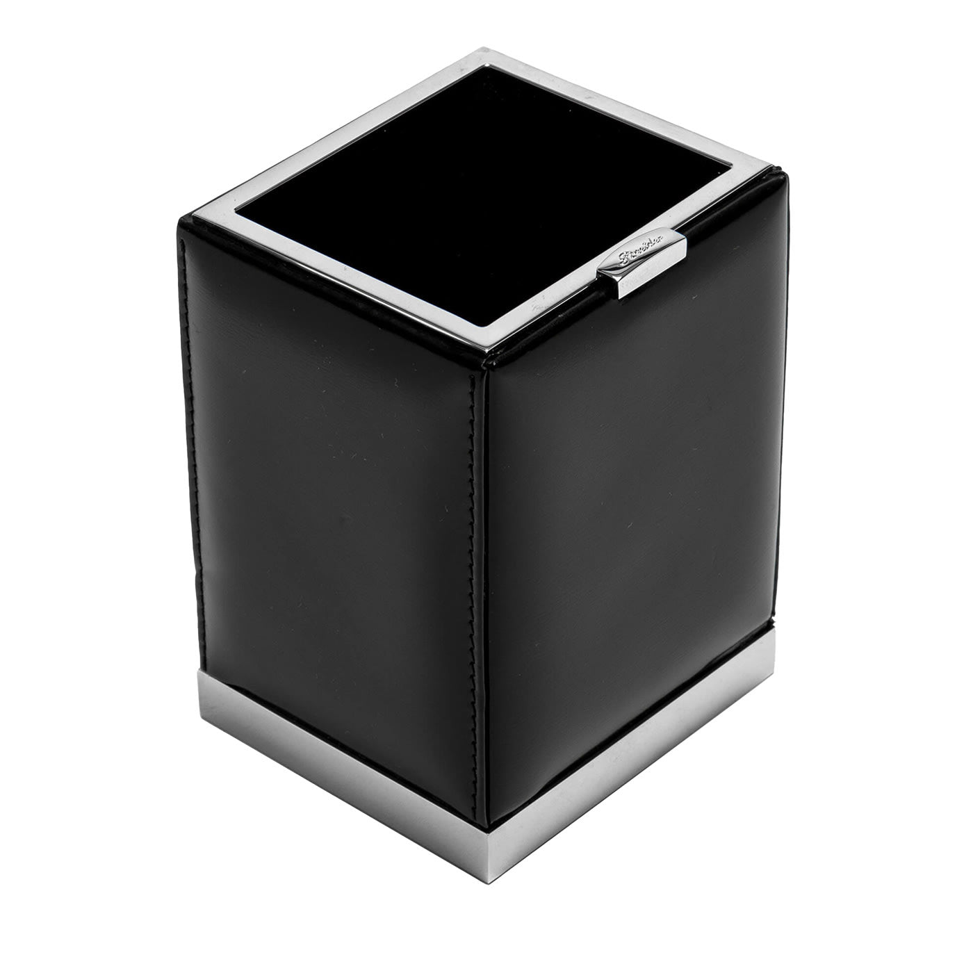 Portamatite in pelle nera