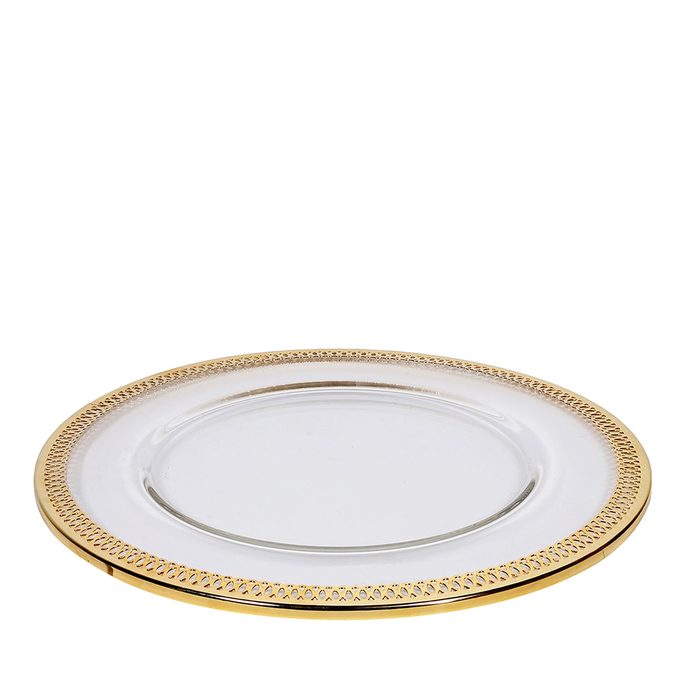 Piatto da portata in vetro con oro 24 carati #3