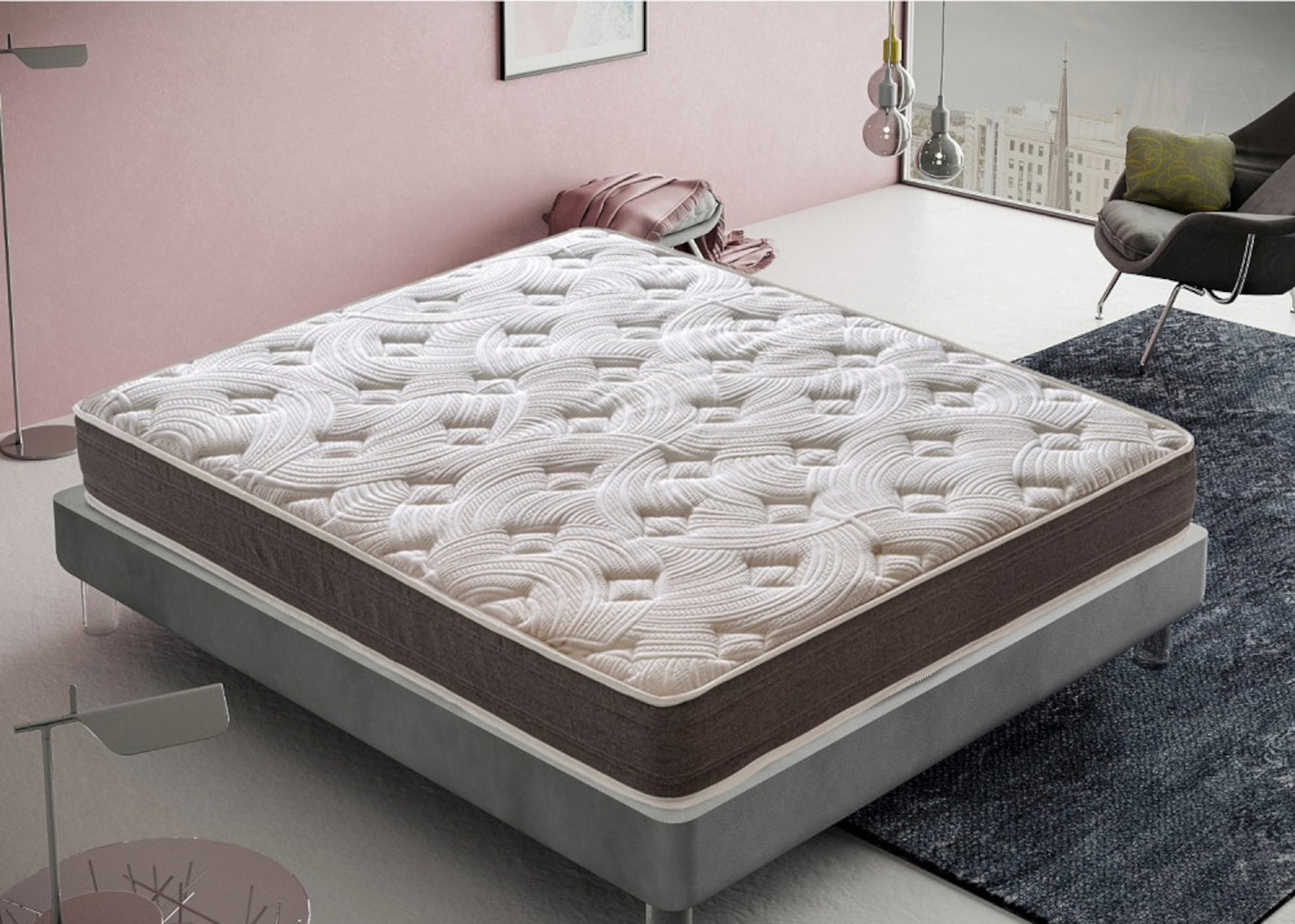 Materasso Matrimoniale 200x200 in Memory Foam - Alto 15 cm 13 Zone di Comfort - Rigidità H3 - Ortopedico