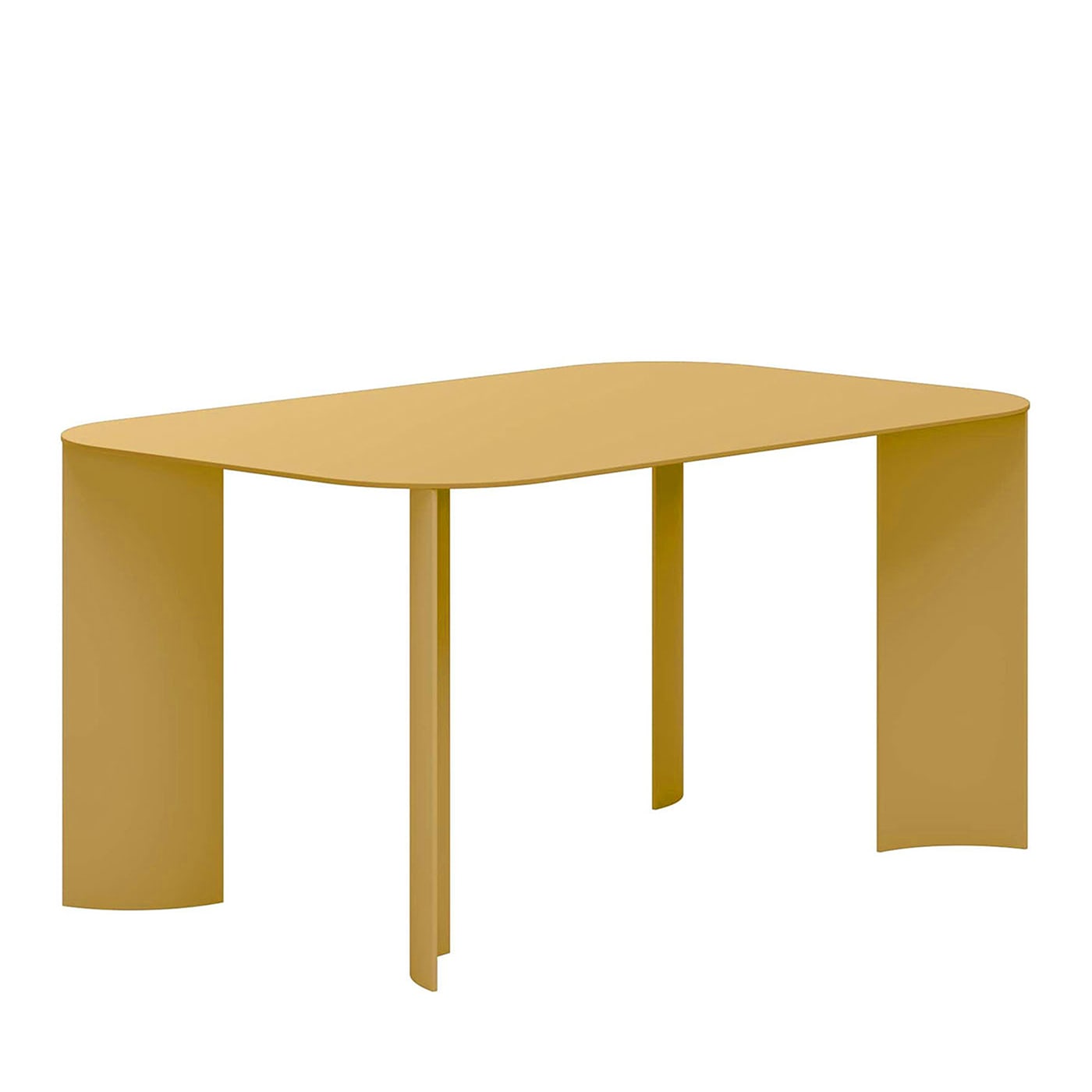 Tavolo da Pranzo Rettangolare Medio India in Metallo per Esterni