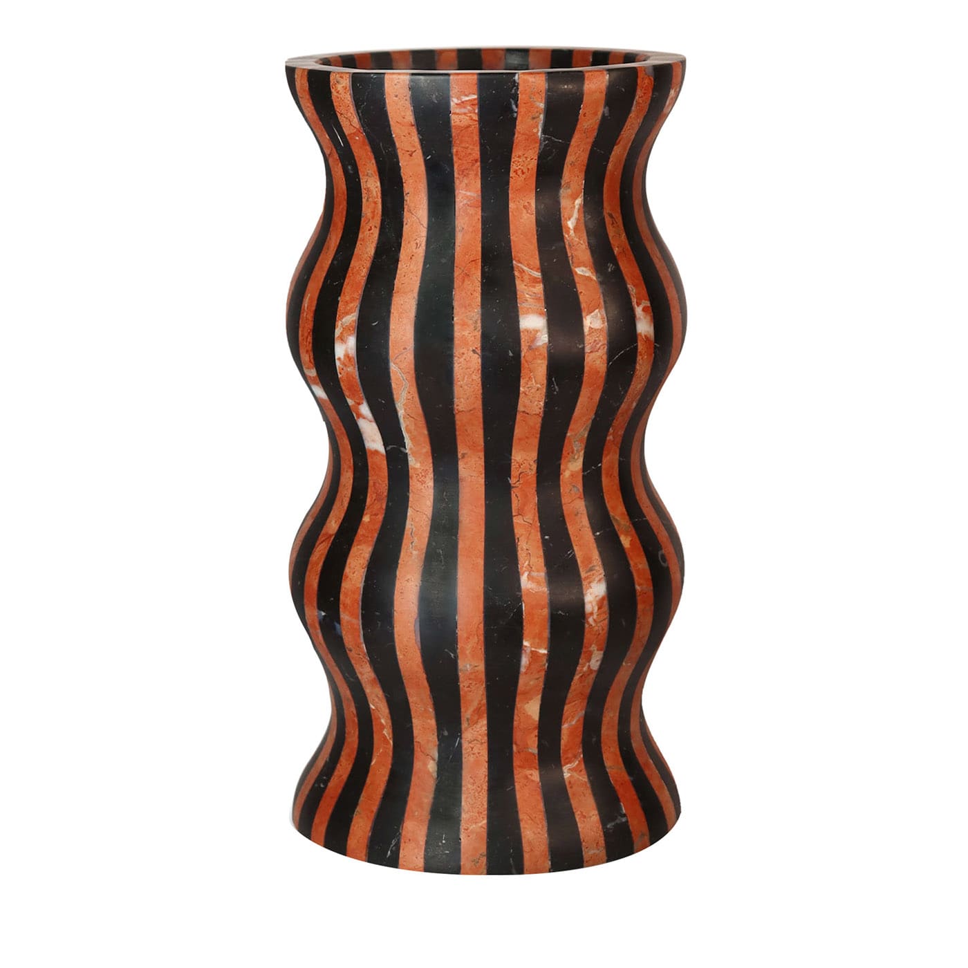 Vaso Versilia rosso e nero