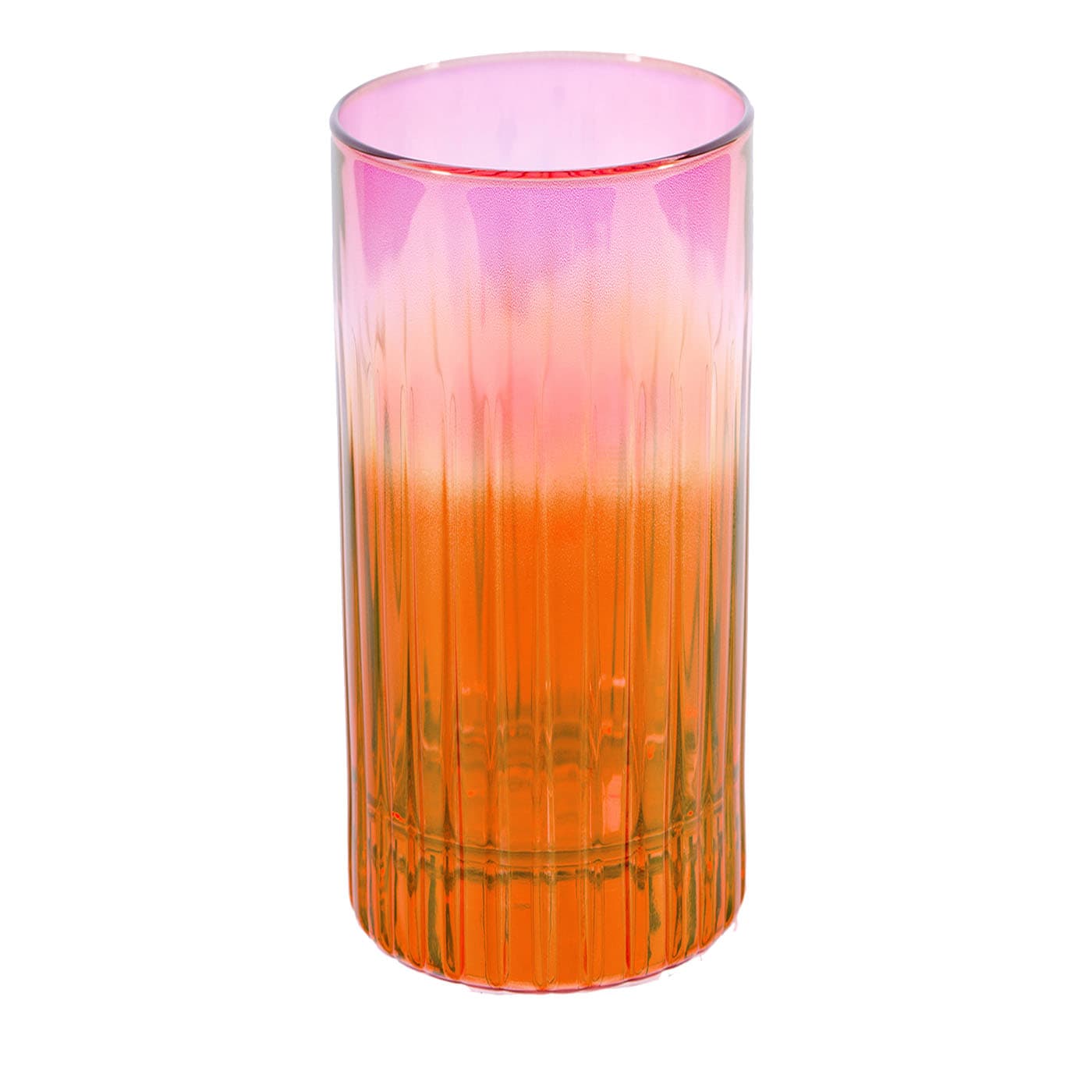 Set di 2 bicchieri tumbler alti rosso-rosa Domina
