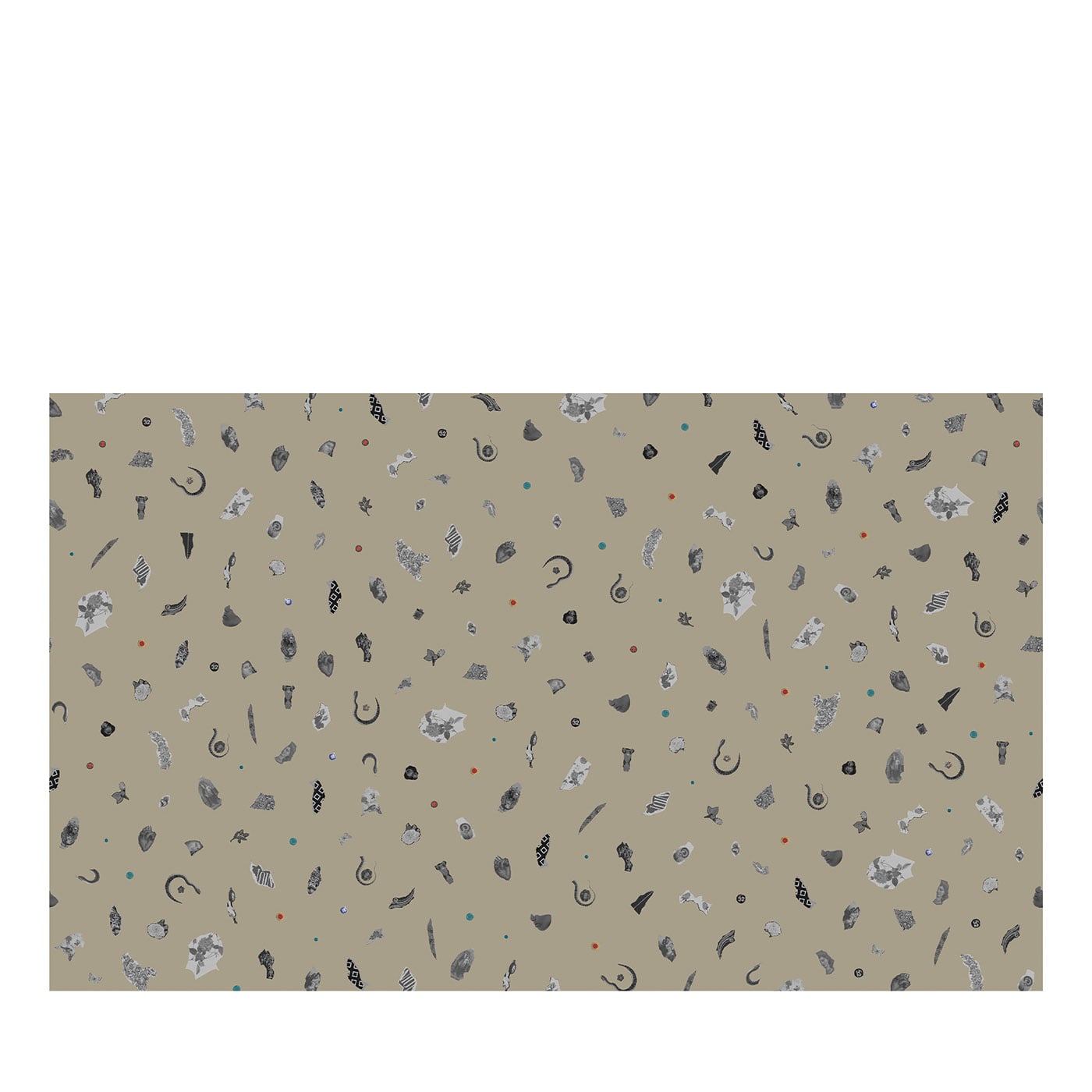 Alphabet Beige Luca Artioli Carta da parati