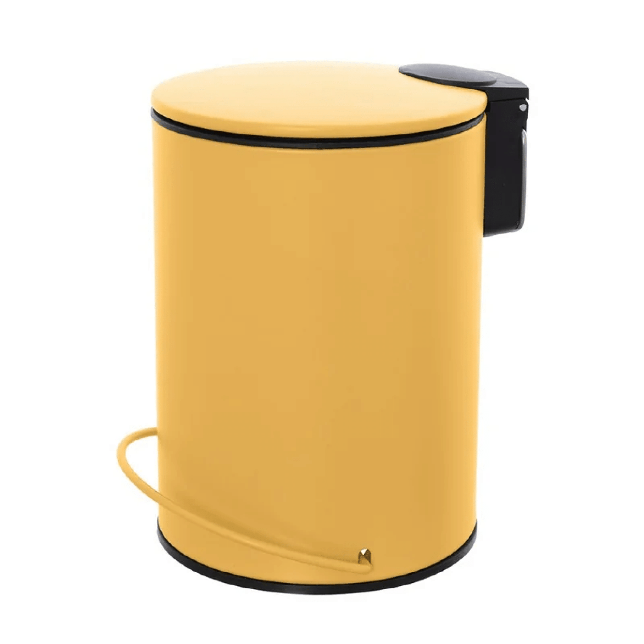 Pattumiera Bagno Con Chiusura Rallentata 3 Lt Feridras "Color" Giallo