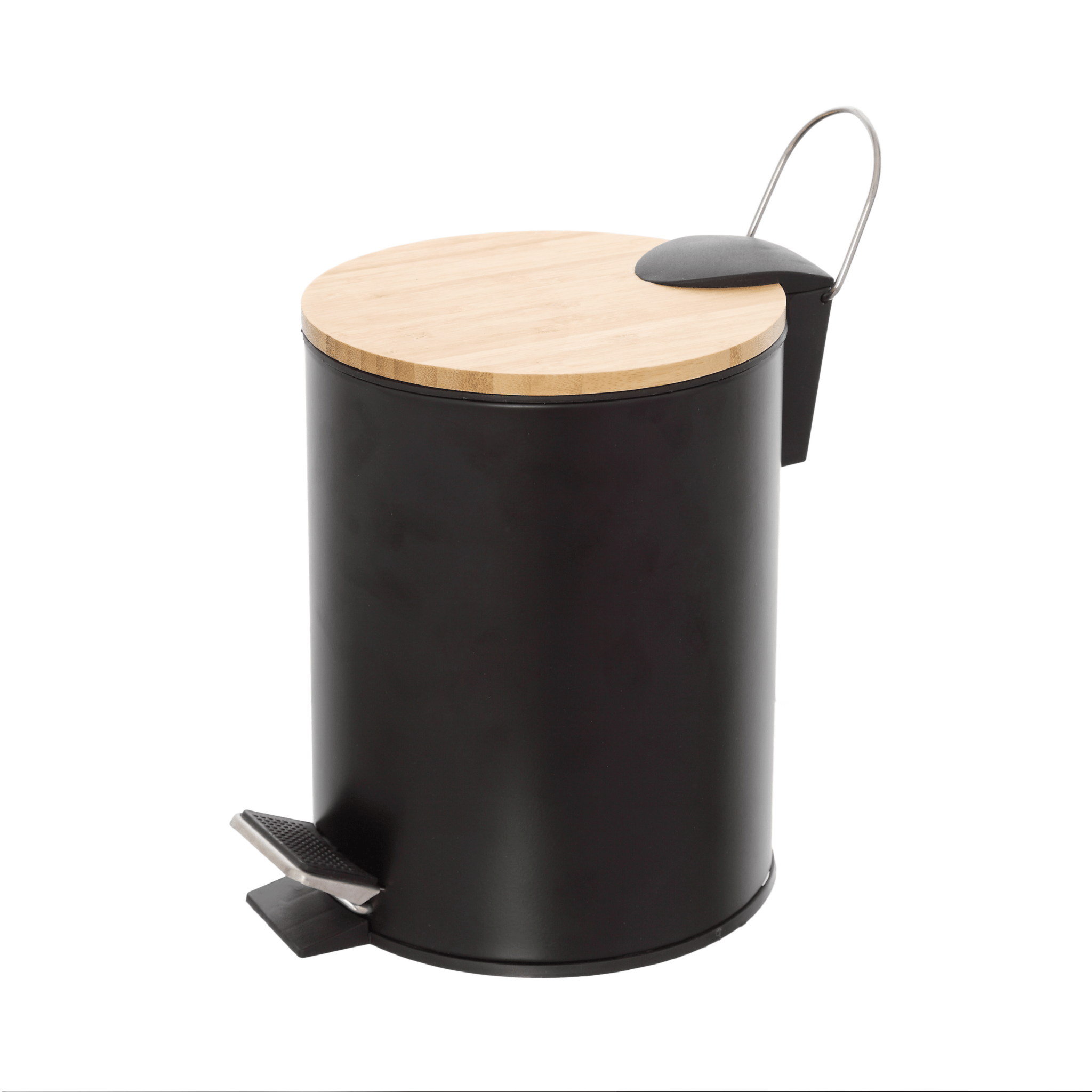 Pattumiera Bagno Con Pedale 3L Feridras "Haiti" Nero Opaco