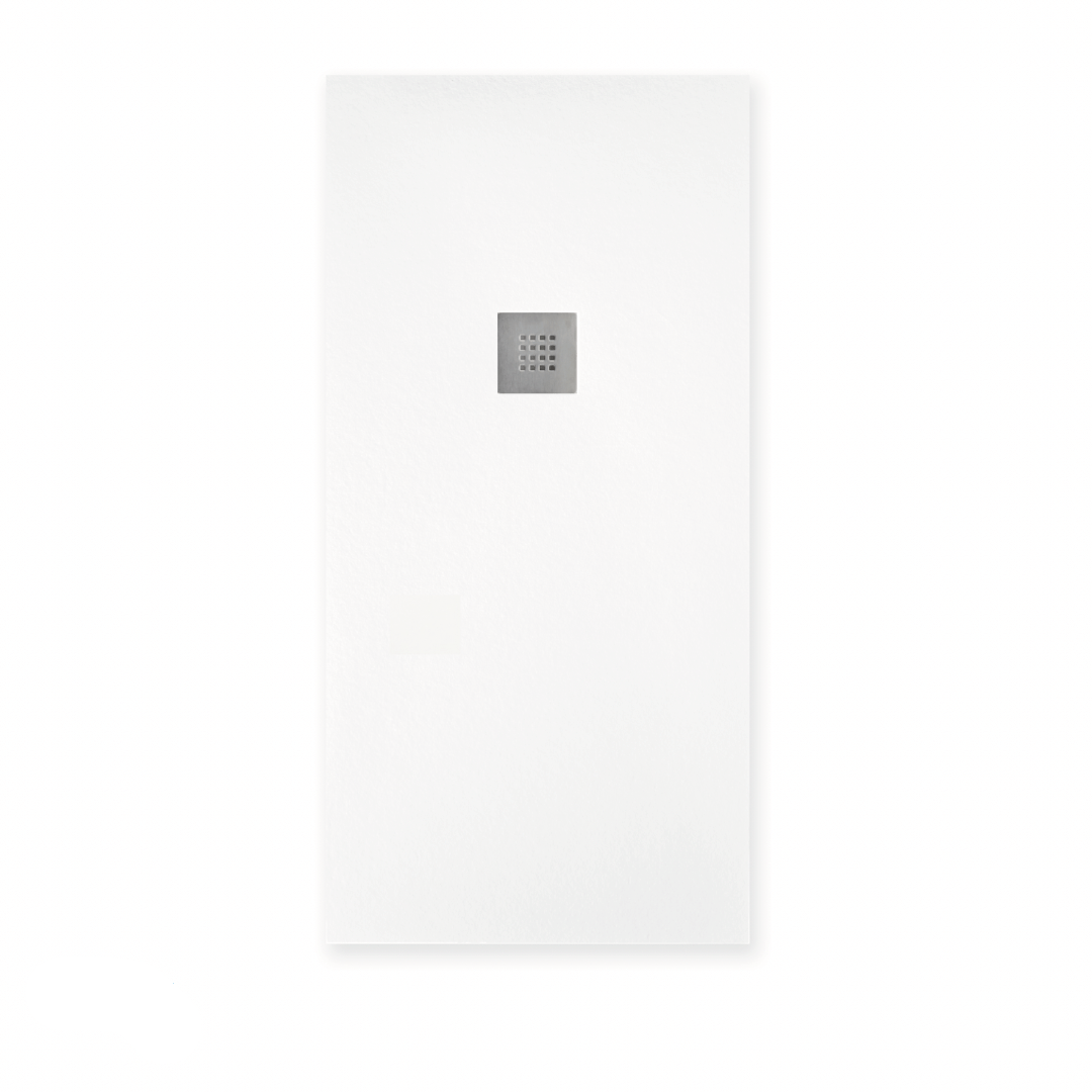 Piatto Doccia 70x160 Effetto Pietra "Tenerife" Bianco