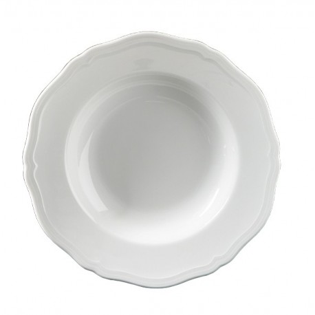 Piatto fondo Ginori 1735 Antico doccia bianco cm 24