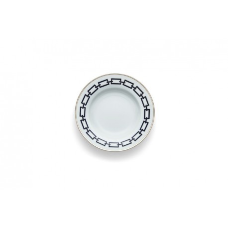 Piatto fondo Ginori 1735 Impero Catene Zaffiro cm 24,5