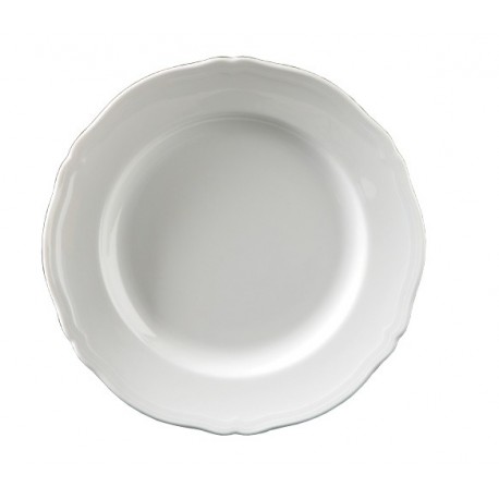 Piatto frutta Ginori 1735 Antico doccia bianco cm 21