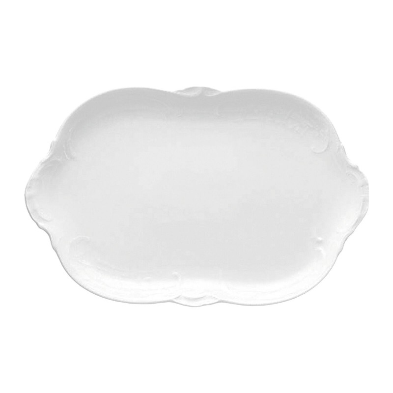 Piatto ovale 33 cm Rosenthal Sanssouci bianco in porcellana