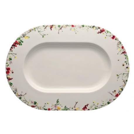 Piatto ovale Rosenthal Fleurs Sauvages cm 41