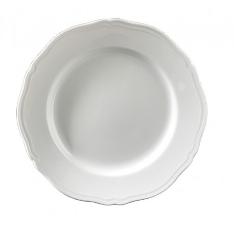Piatto piano Ginori 1735 Antico doccia bianco cm 26,5