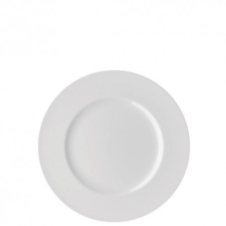 Piatto piano Rosenthal Jade bianco con falda cm 23