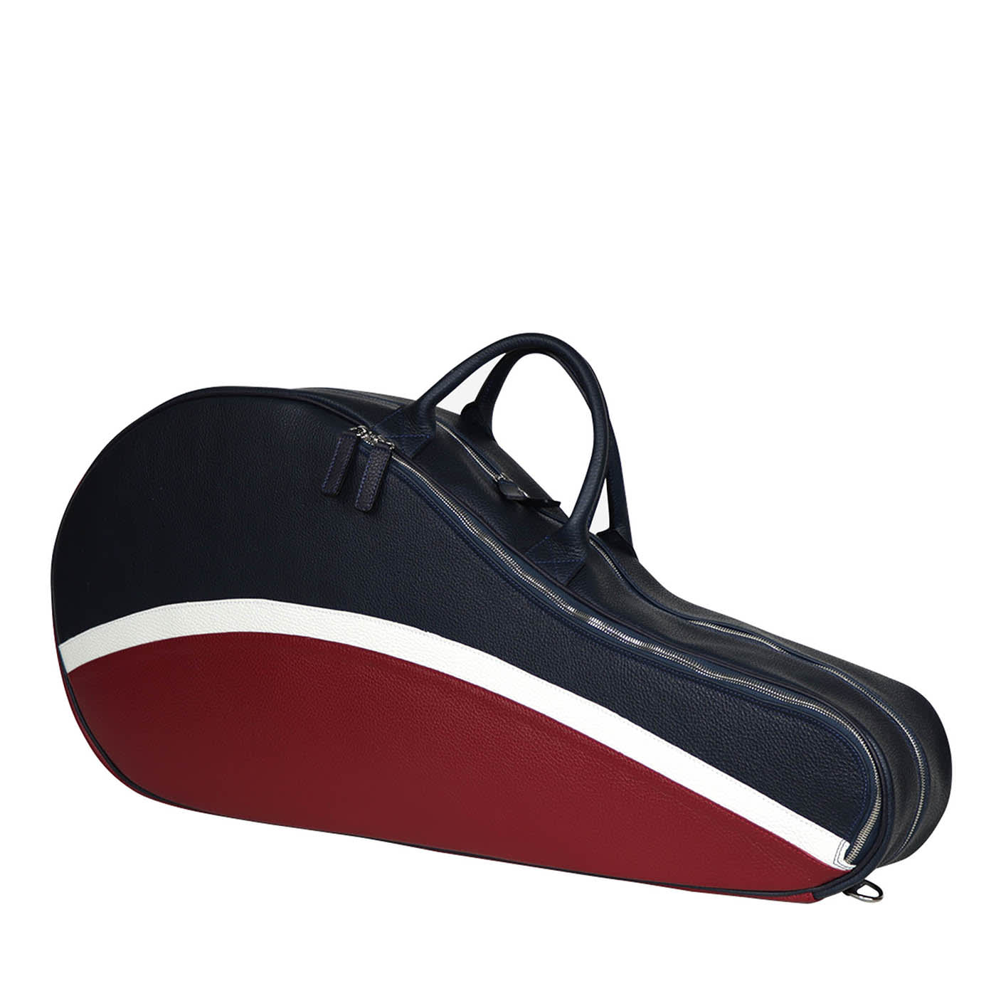 Borsa da tennis classica blu e rossa