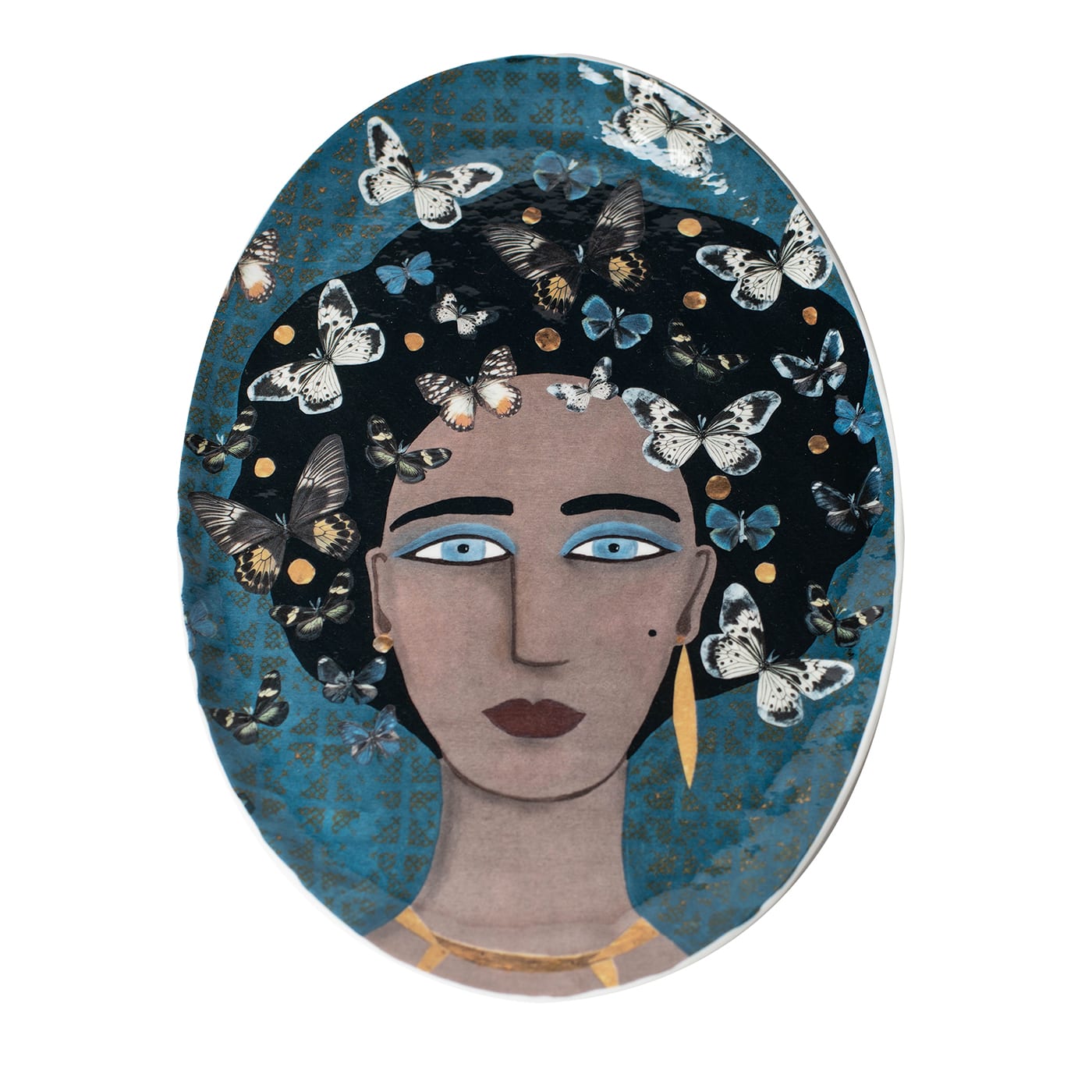 DONNE FIORITE Vassoio ovale Shamsi