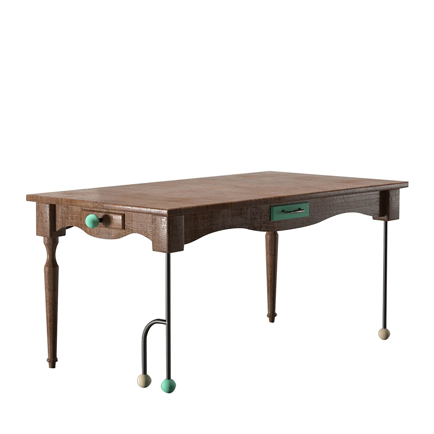 Tavolo rettangolare policromo Morse Clash