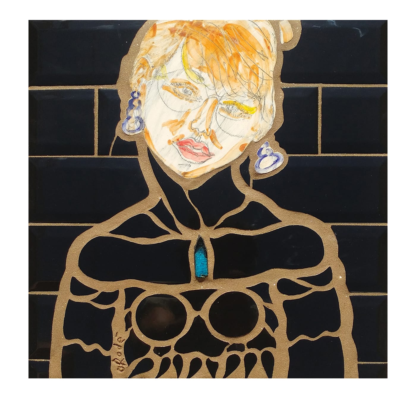 E Il Mattino Avanzava Mosaico su tela