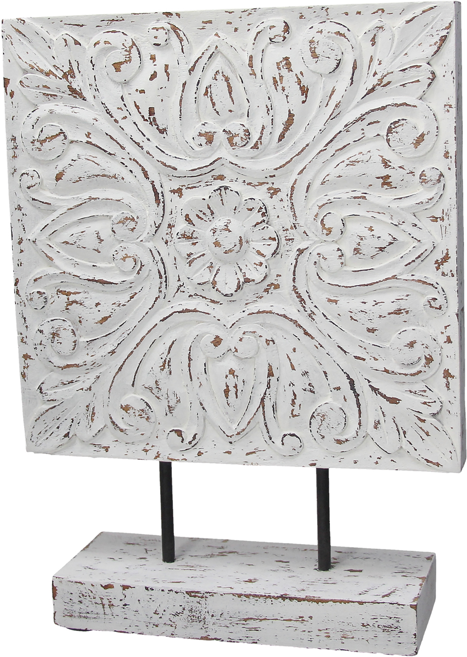 Scultura Quadra Fiore Cm 38 H