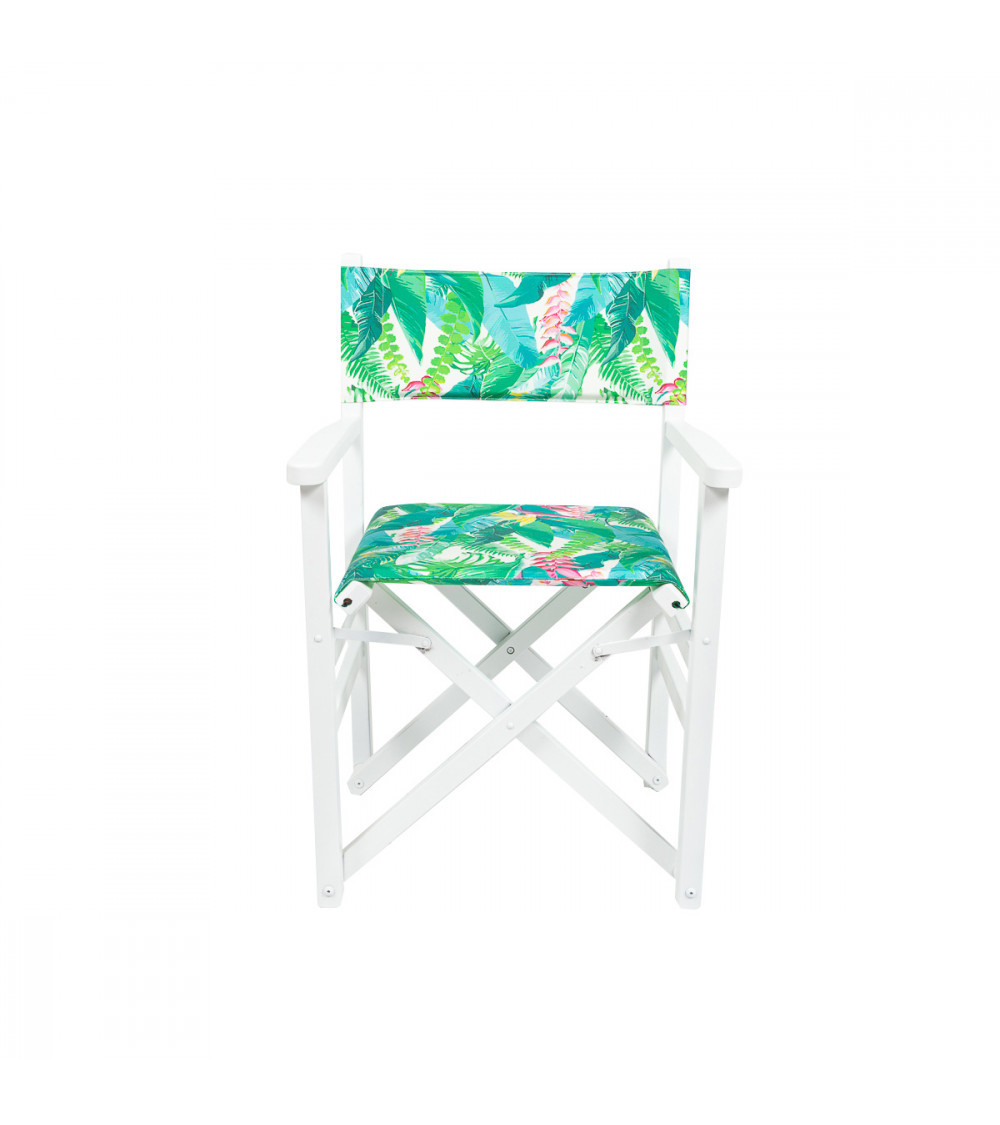 Sedia Regista Foliage Bianco