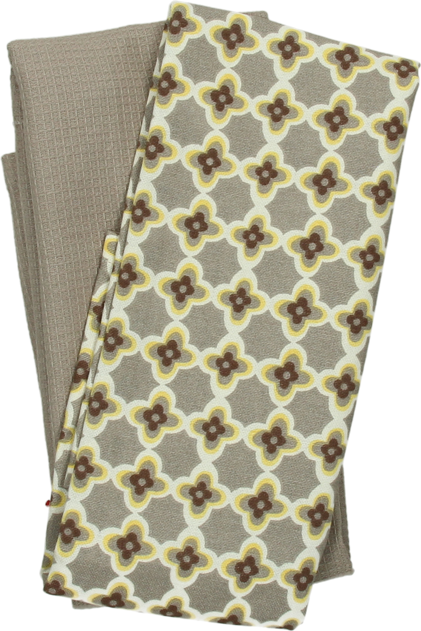 Set 2 Strofinacci Ortigia Giallo