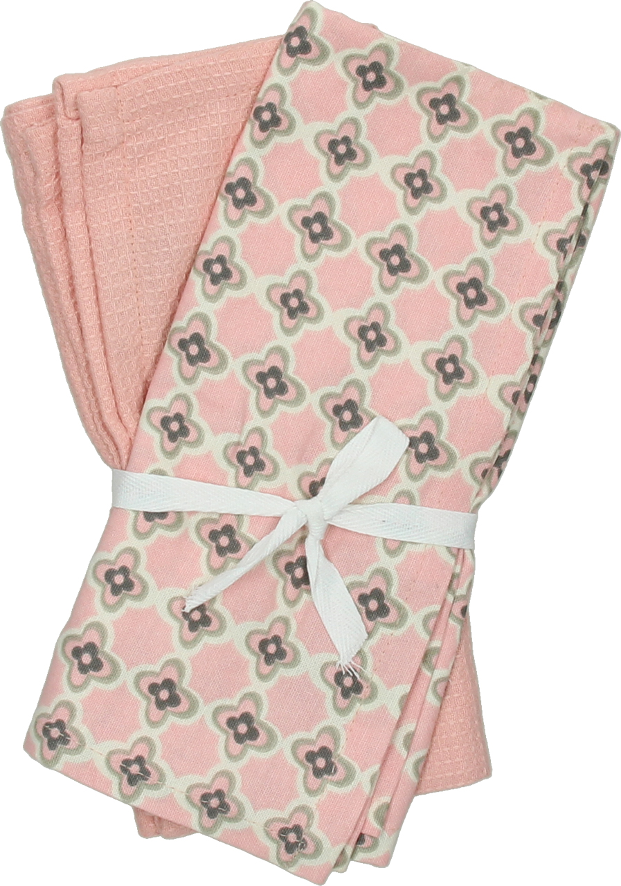 Set 2 Strofinacci Ortigia Rosa