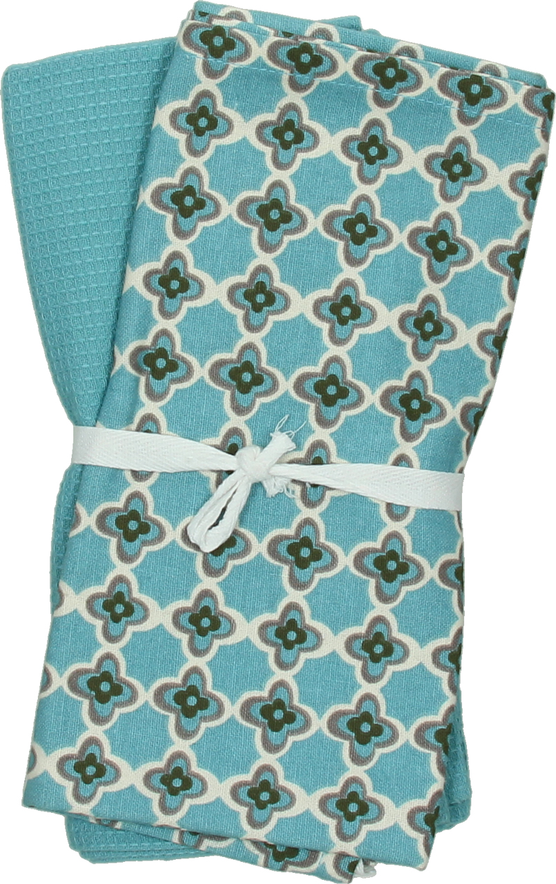 Set 2 Strofinacci Ortigia Turchese