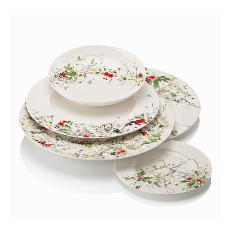 Set 4 piatti Rosenthal Brillance Fleurs Sauvages