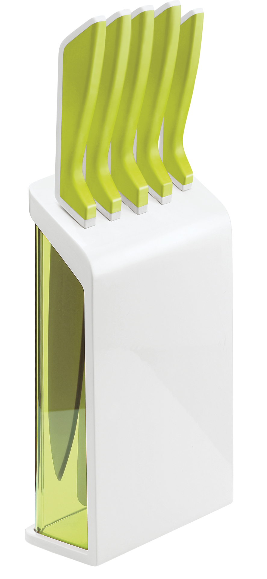 Set 5 Coltelli Senza Base Verde