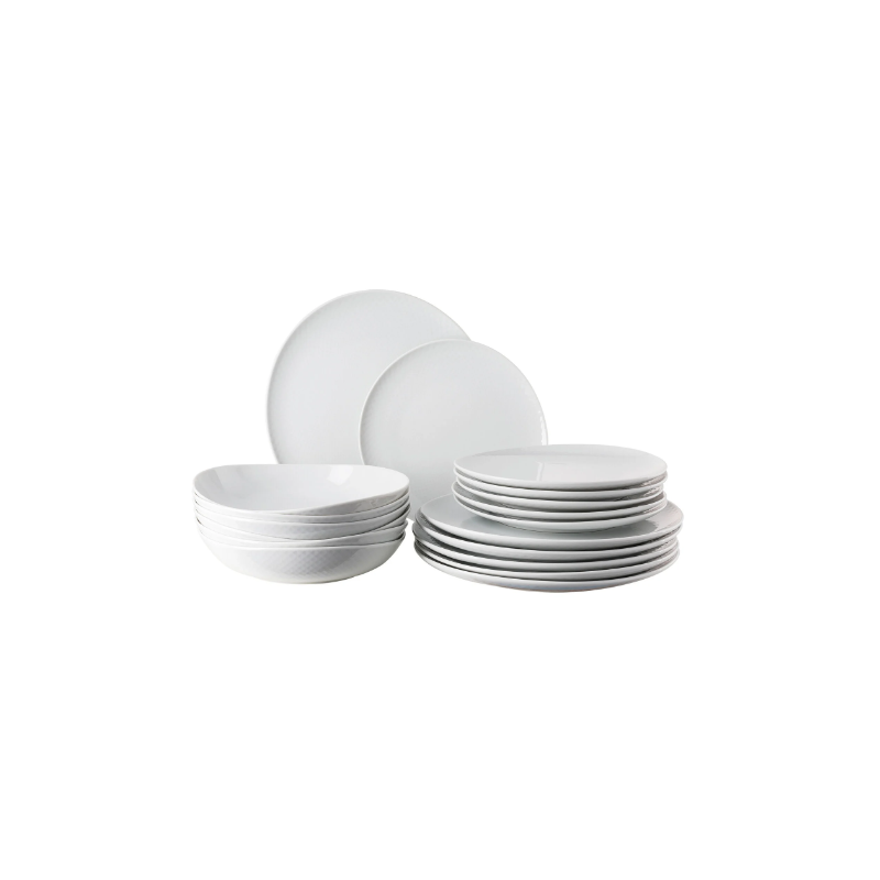 Set di piatti Rosenthal Junto bianco da 18 pz