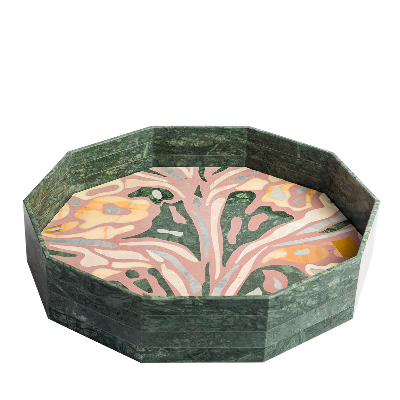 Vassoio decagonale in marmo marmorizzato di Zanellato&Bortotto #3