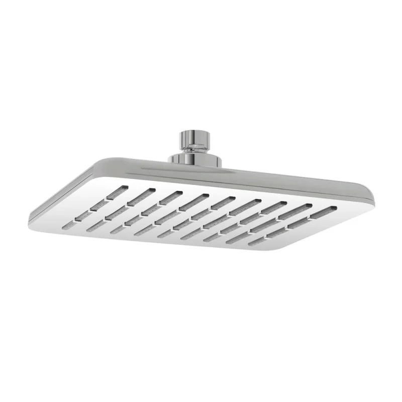 Soffione doccia 20 x 20 cm in finitura cromo anticalcare Hidra